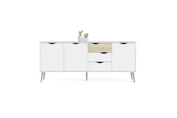 Hostafranc Skænk 195,7 cm - Hvid - Opbevaring - Opbevaringsmøbler - Skænke & sideboards