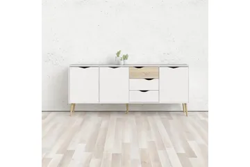 Hostafranc Skænk 195,7 cm - Hvid - Opbevaring - Opbevaringsmøbler - Skænke & sideboards