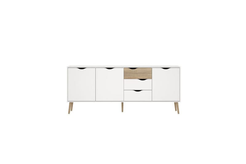 Hostafranc Skænk 195,7 cm - Hvid - Opbevaring - Opbevaringsmøbler - Skænke & sideboards