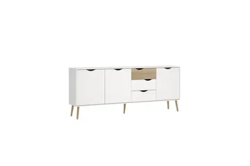 Hostafranc Skænk 195,7 cm - Hvid - Opbevaring - Opbevaringsmøbler - Skænke & sideboards