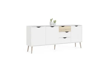 Hostafranc Skænk 195,7 cm - Hvid - Opbevaring - Opbevaringsmøbler - Skænke & sideboards