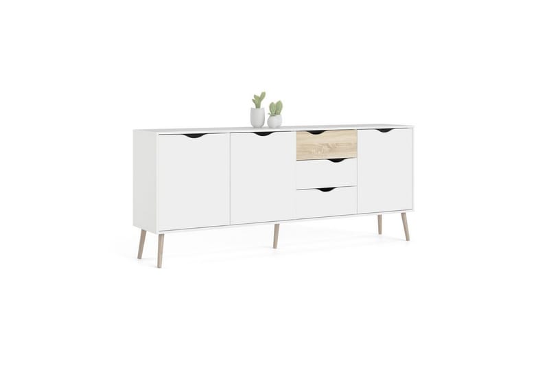 Hostafranc Skænk 195,7 cm - Hvid - Opbevaring - Opbevaringsmøbler - Skænke & sideboards