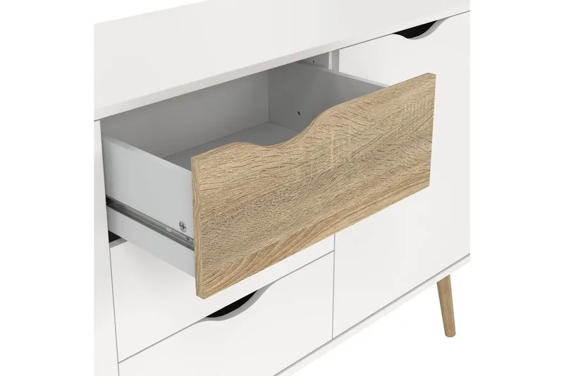 Hostafranc Skænk 195,7 cm - Hvid - Opbevaring - Opbevaringsmøbler - Skænke & sideboards