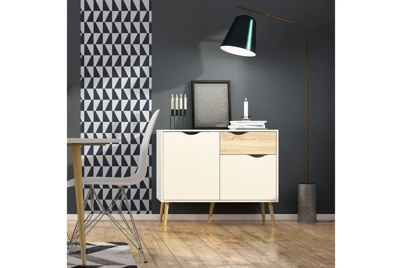 Hostafranc Skænk 98,7 cm - Hvid - Opbevaring - Opbevaringsmøbler - Skænke & sideboards