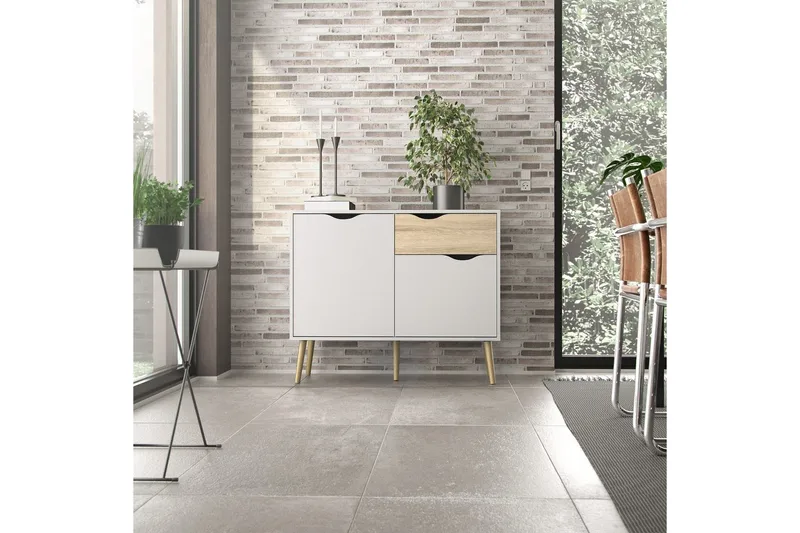 Hostafranc Skænk 98,7 cm - Hvid - Opbevaring - Opbevaringsmøbler - Skænke & sideboards