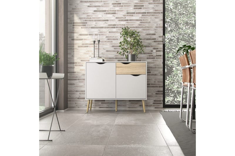 Hostafranc Skænk 98,7 cm - Hvid - Opbevaring - Opbevaringsmøbler - Skænke & sideboards