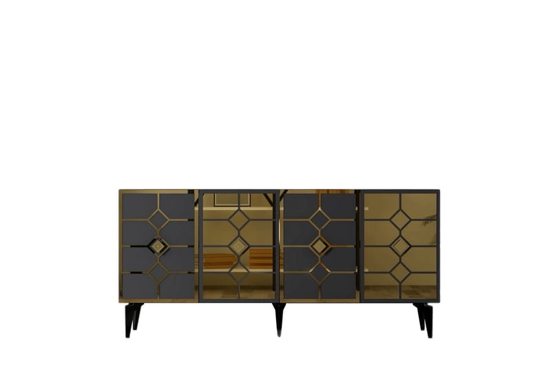 Ikatan Konsolbord 150 cm - Antracit/Guld - Møbler - Borde - Aflastningsbord - Entrébord