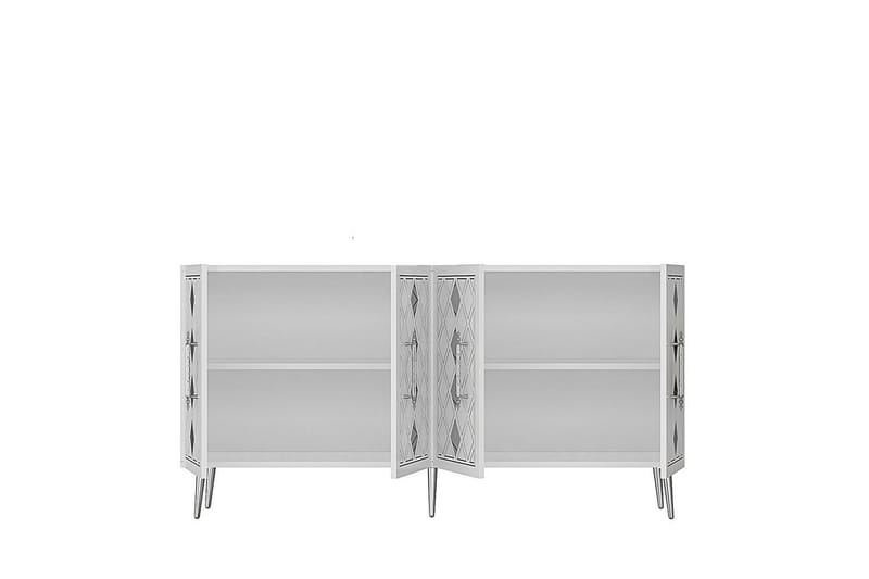 Ilna Konsolbord 150 cm - Hvid/Sølv - Møbler - Borde - Aflastningsbord - Entrébord