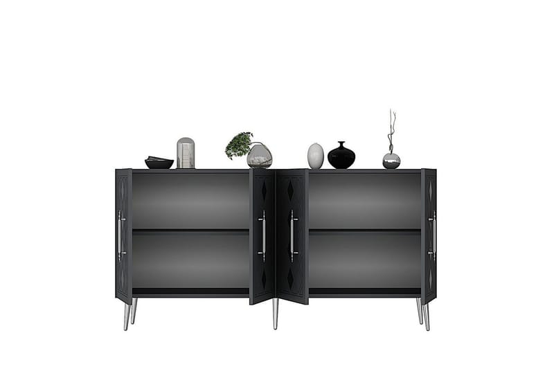 Ilna Konsolbord 150 cm - Sølv/Antracit - Møbler - Borde - Aflastningsbord - Entrébord