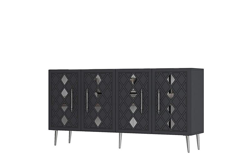 Ilna Konsolbord 150 cm - Sølv/Antracit - Møbler - Borde - Aflastningsbord - Entrébord