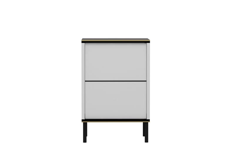 Imaj Natbord 40 cm - Hvid/Sort/Guld - Møbler - Borde - Aflastningsbord - Sengebord