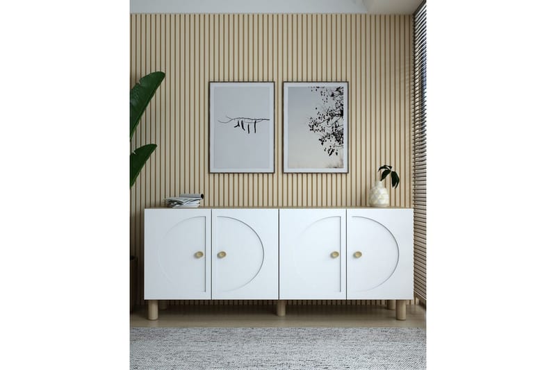 Inci Konsolbord 150 cm - Brun/Hvid - Møbler - Borde - Aflastningsbord - Entrébord