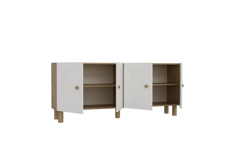 Inci Konsolbord 150 cm - Brun/Hvid - Møbler - Borde - Aflastningsbord - Entrébord