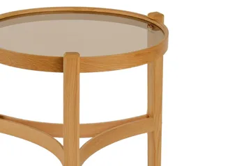 Indskudsbord (2 dele) Wallxpert Cleo Shelf (50 x 60 x 50 cm) Eg transparent - Eg - Møbler - Borde - Aflastningsbord - Indskudsborde