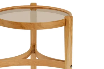 Indskudsbord (2 dele) Wallxpert Cleo Shelf (50 x 60 x 50 cm) Eg transparent - Eg - Møbler - Borde - Aflastningsbord - Indskudsborde