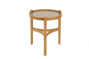 Indskudsbord (2 dele) Wallxpert Cleo Shelf (50 x 60 x 50 cm) Eg transparent - Eg - Møbler - Borde - Aflastningsbord - Indskudsborde