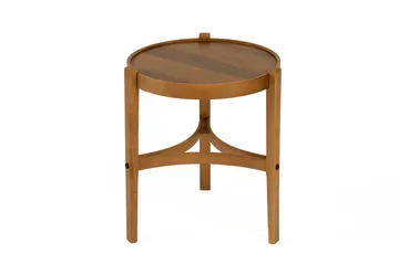 Indskudsbord (2 dele) Wallxpert Cleo Shelf (50 x 60 x 50 cm) Valnød - Valnød - Møbler - Borde - Aflastningsbord - Indskudsborde