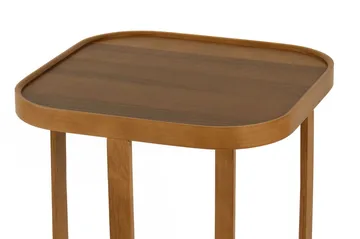 Indskudsbord (2 dele) Wallxpert Hisar (50 x 58 x 50 cm) Valnød - Valnød - Møbler - Borde - Aflastningsbord - Indskudsborde