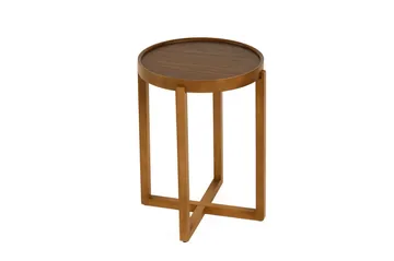 Indskudsbord (3 dele) Wallxpert Milas (45 x 55 x 45 cm) Valnød - Valnød - Møbler - Borde - Aflastningsbord - Indskudsborde