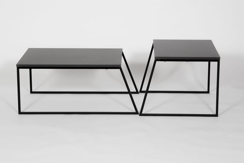 Bodsjö Indskudsbord 88 cm 2 Bord - Grå/Sort - Møbler - Borde - Aflastningsbord - Indskudsborde