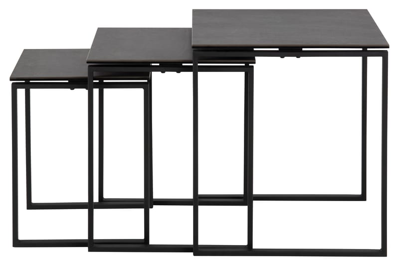 Cynthia Satsbord - Sort - Møbler - Borde - Aflastningsbord - Indskudsborde