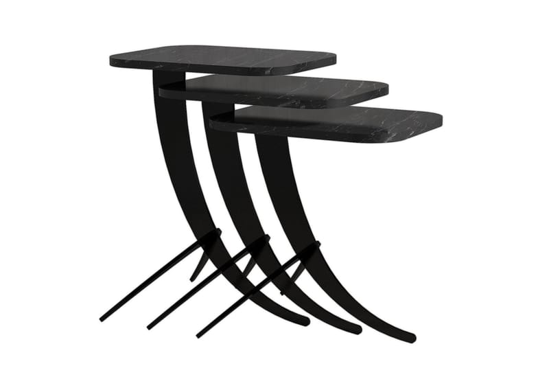 Erykah Indskudsbord 45 cm - Sort - Møbler - Borde - Aflastningsbord - Indskudsborde