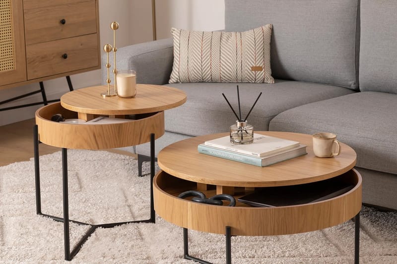 Islo Indskudsbord - Sort - Møbler - Borde - Aflastningsbord - Indskudsborde