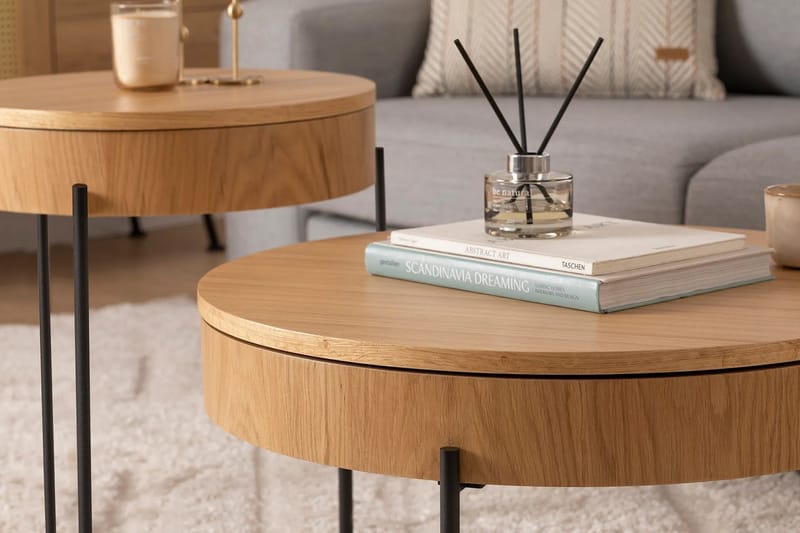 Islo Indskudsbord - Sort - Møbler - Borde - Aflastningsbord - Indskudsborde