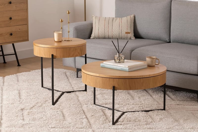 Islo Indskudsbord - Sort - Møbler - Borde - Aflastningsbord - Indskudsborde