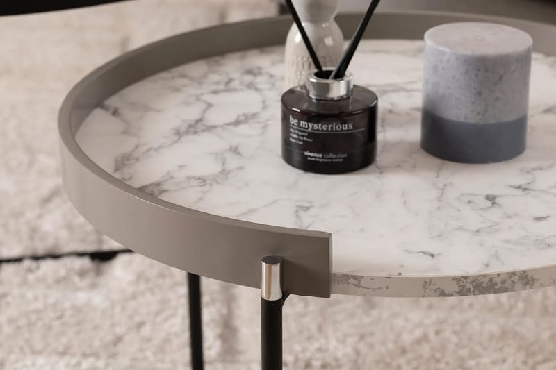 Manisha Indskudsbord - Antracit - Møbler - Borde - Aflastningsbord - Indskudsborde