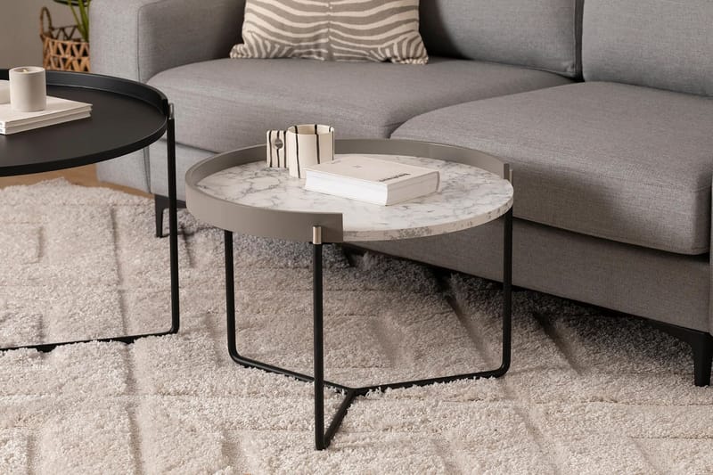 Manisha Indskudsbord - Antracit - Møbler - Borde - Aflastningsbord - Indskudsborde