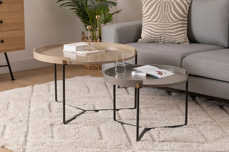 Manisha Indskudsbord - Beige - Møbler - Borde - Aflastningsbord - Indskudsborde