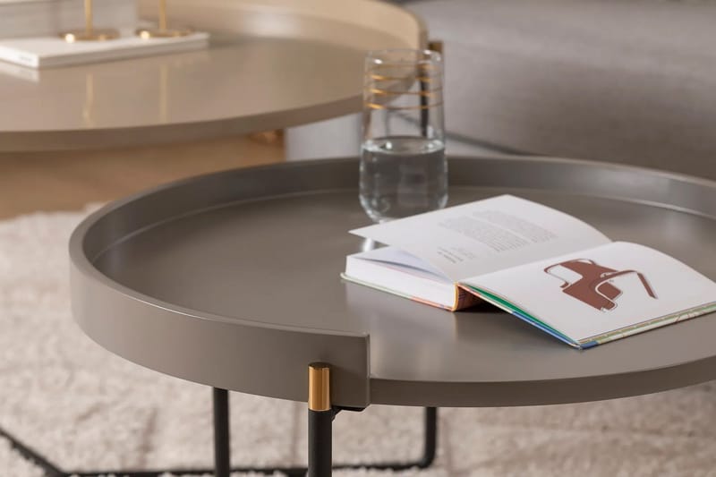 Manisha Indskudsbord - Beige - Møbler - Borde - Aflastningsbord - Indskudsborde