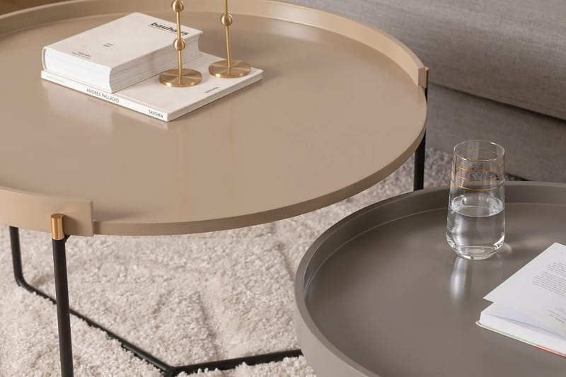 Manisha Indskudsbord - Beige - Møbler - Borde - Aflastningsbord - Indskudsborde