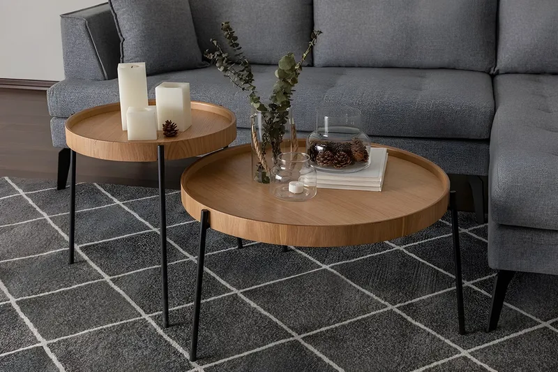 Rachida Indskudsbord - Nature - Møbler - Borde - Aflastningsbord - Indskudsborde