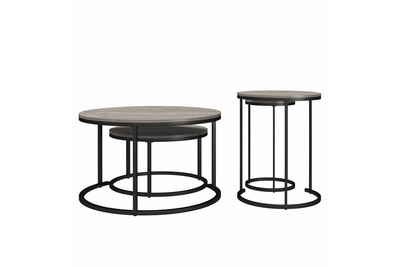 Tamazi Sætborde - Grå - Møbler - Borde - Aflastningsbord - Indskudsborde