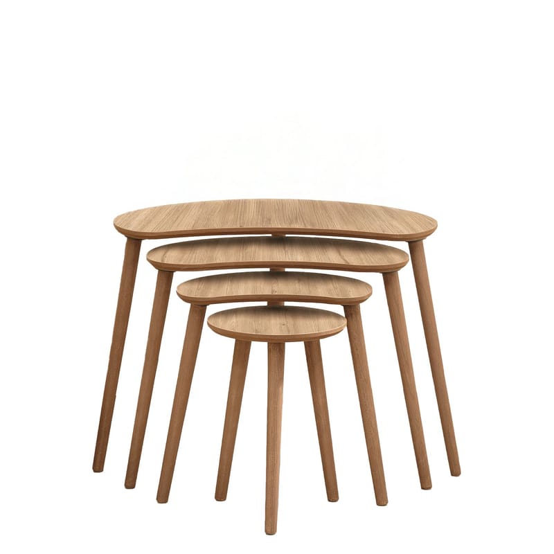 Indumati indskudsborde 75 cm - Eg - Møbler - Borde - Aflastningsbord - Indskudsborde