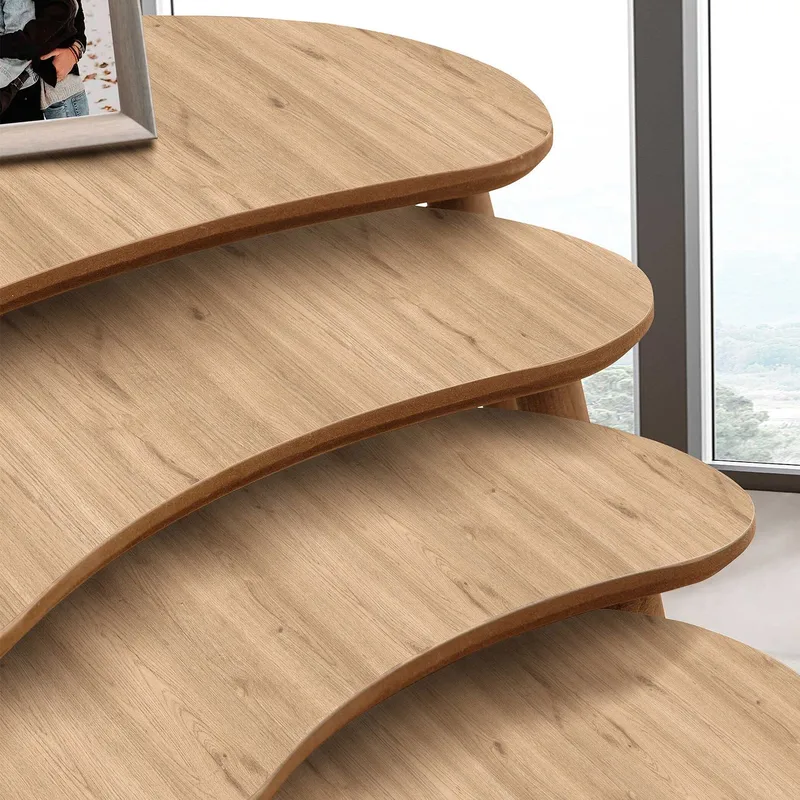 Indumati indskudsborde 75 cm - Eg - Møbler - Borde - Aflastningsbord - Indskudsborde