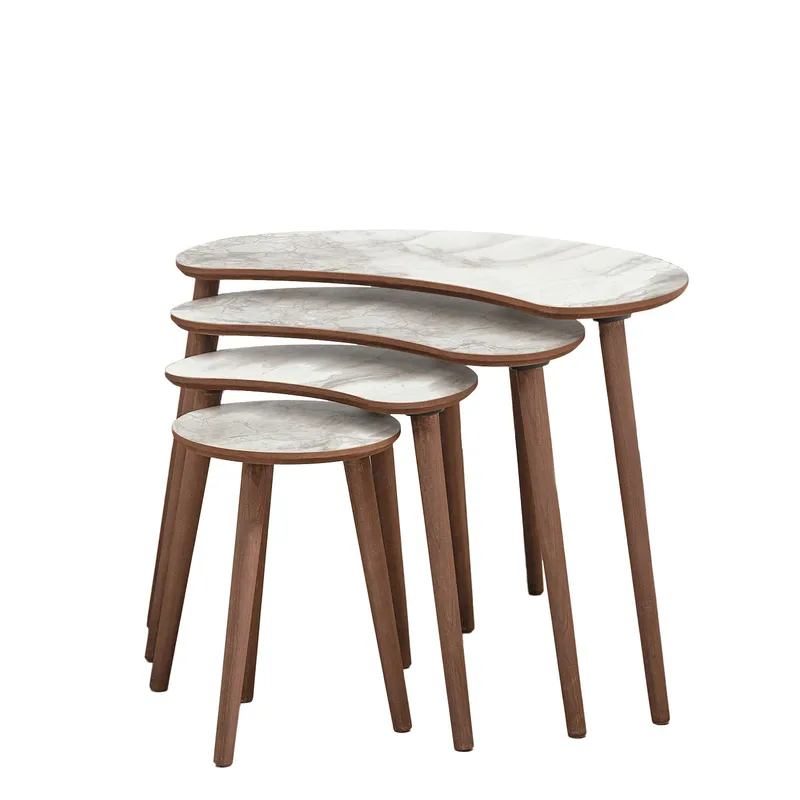 Indumati indskudsborde 75 cm, Hvid