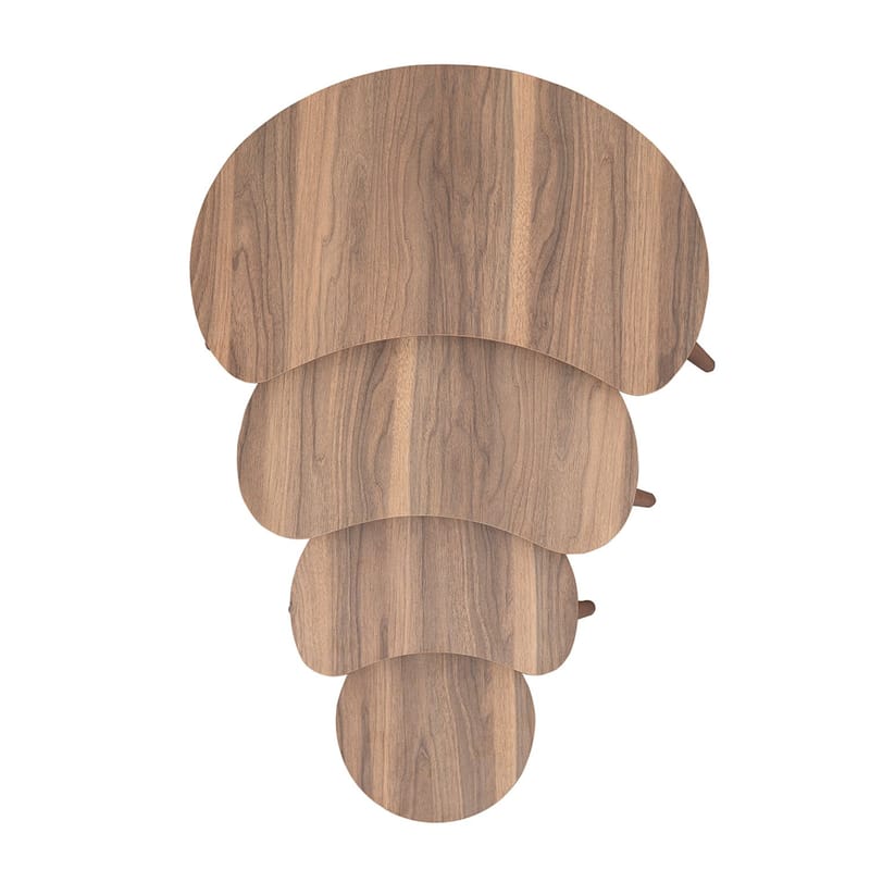 Indumati indskudsborde 75 cm - Valnød - Møbler - Borde - Aflastningsbord - Indskudsborde