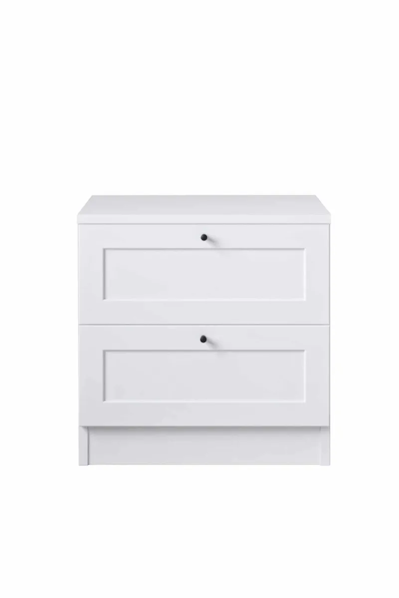 Interlaken natbord 50 cm, Hvid