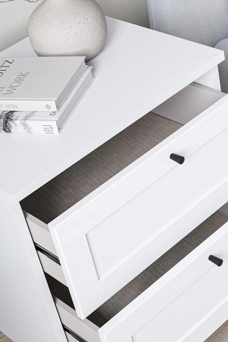 Interlaken natbord 50 cm - Hvid - Møbler - Borde - Aflastningsbord - Sengebord