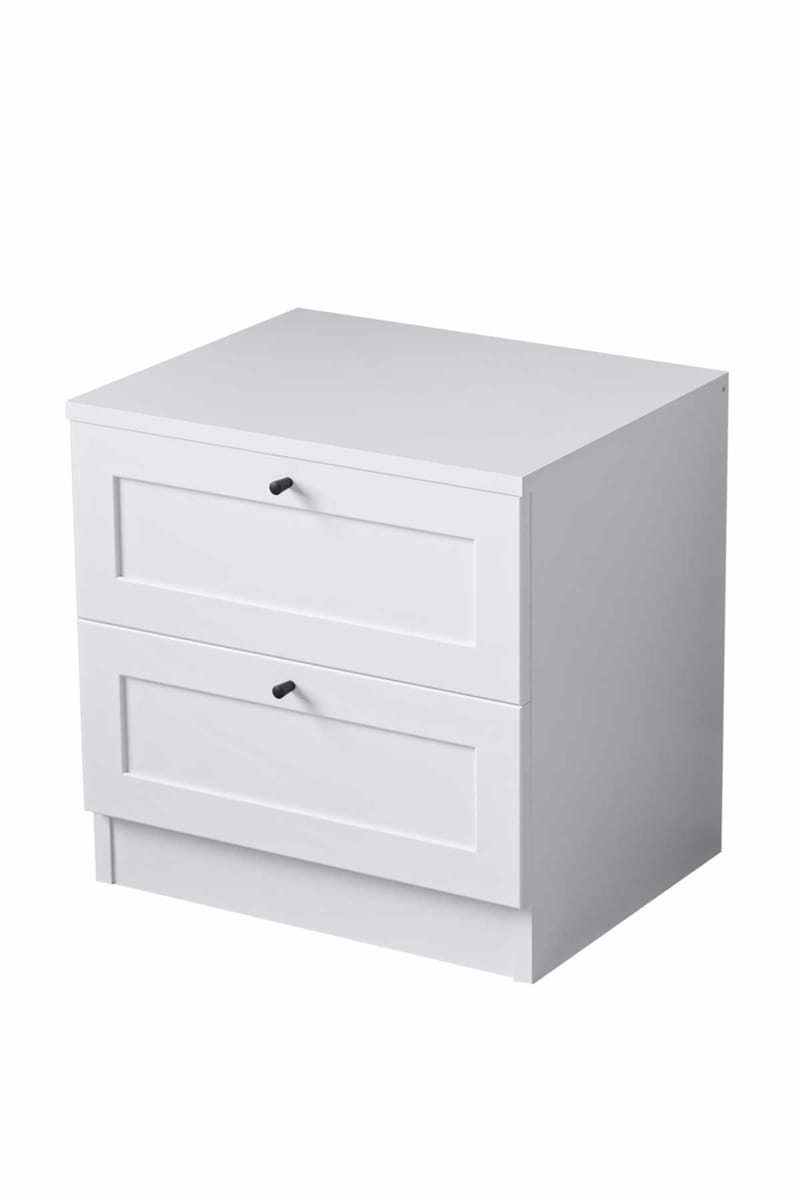 Interlaken natbord 50 cm - Hvid - Møbler - Borde - Aflastningsbord - Sengebord