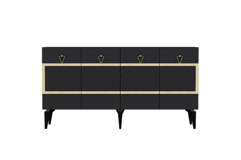 Ipek Konsolbord 150 cm - Antracit/Guld - Møbler - Borde - Aflastningsbord - Entrébord