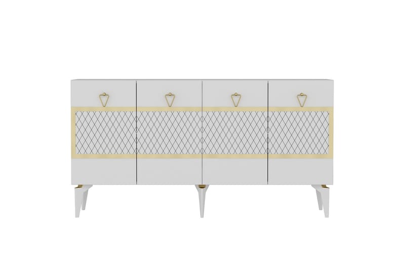 Ipek Konsolbord 150 cm - Hvid/Guld - Møbler - Borde - Aflastningsbord - Entrébord