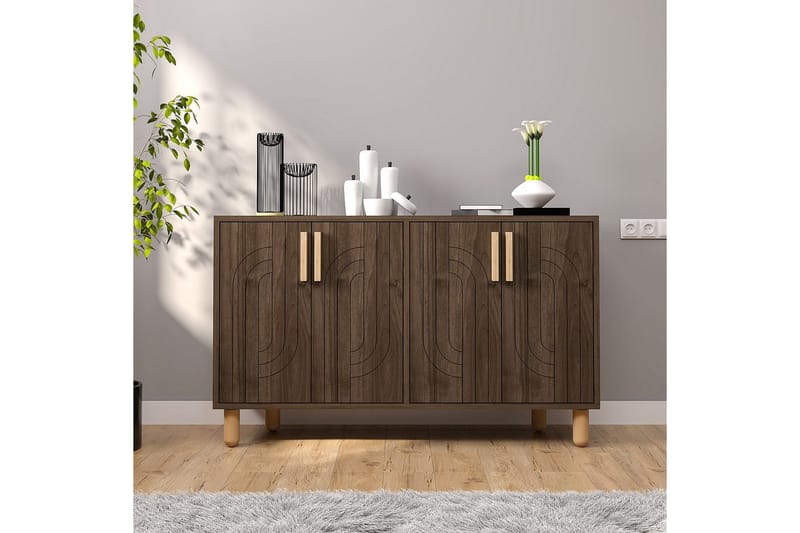 Januka Konsolbord 120 cm - Brun/Mørkfarvet træ - Møbler - Borde - Aflastningsbord - Entrébord