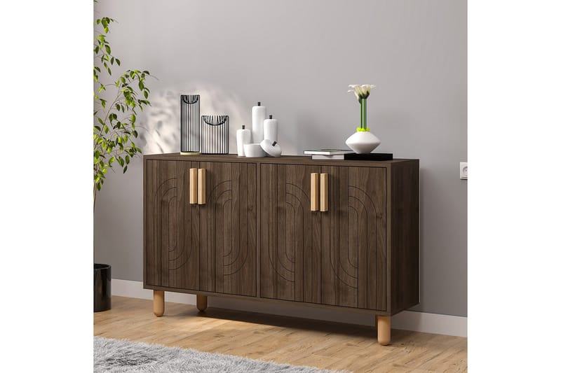 Januka Konsolbord 120 cm - Brun/Mørkfarvet træ - Møbler - Borde - Aflastningsbord - Entrébord