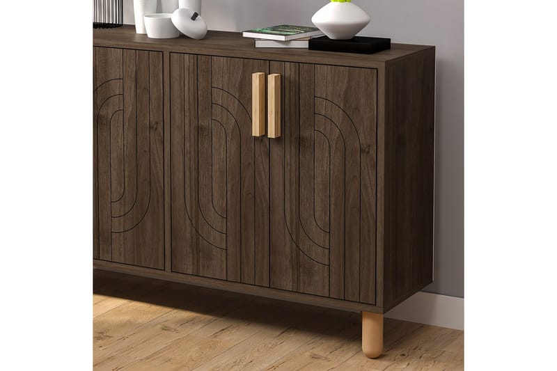 Januka Konsolbord 120 cm - Brun/Mørkfarvet træ - Møbler - Borde - Aflastningsbord - Entrébord