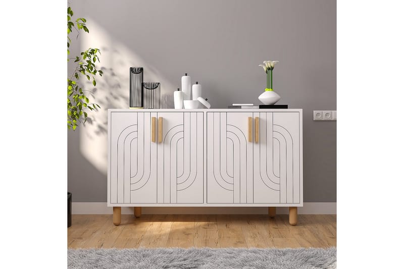 Januka Konsolbord 120 cm - Hvid - Møbler - Borde - Aflastningsbord - Entrébord