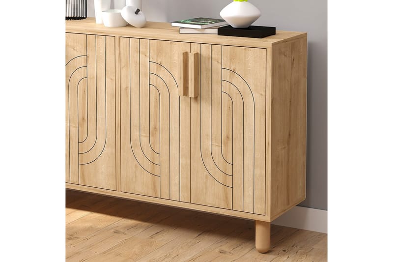 Januka Konsolbord 120 cm - Mellemfarvet træ - Møbler - Borde - Aflastningsbord - Entrébord